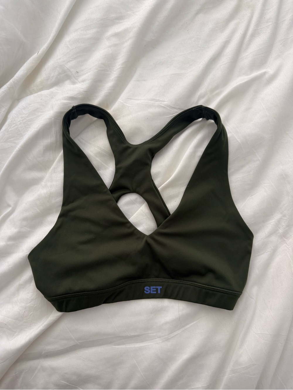 Set Active Sportbody Dark Green Racerback Sports Bra